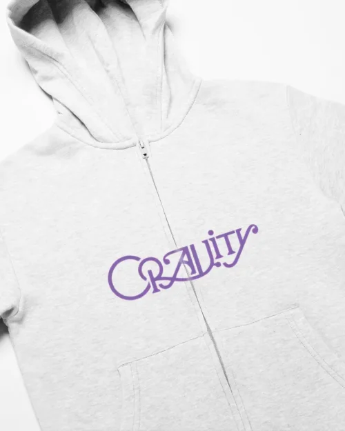 Cravity Cracked Emblem Zip Hoodie