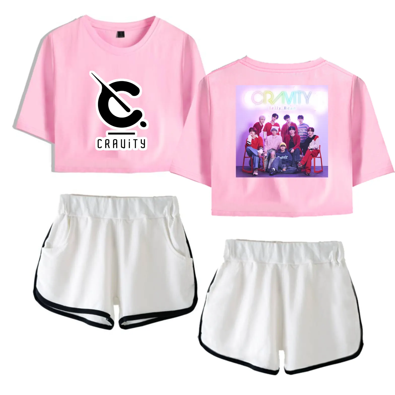Cravity Jelly Bean Tracksuit - Pink-White
