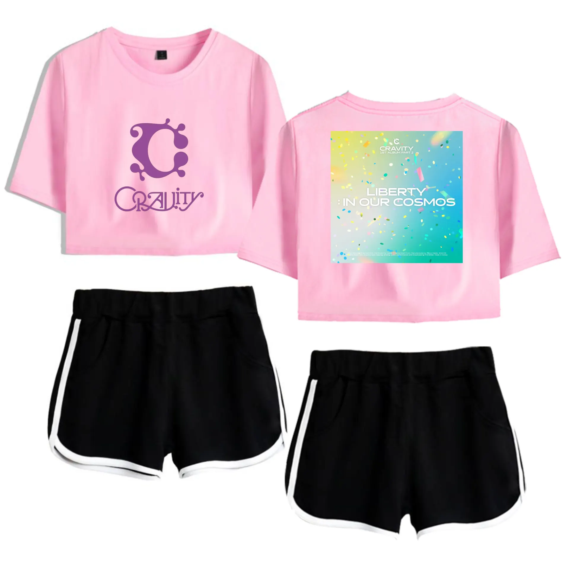 Cravity Liberty Tracksuit - Pink-Black