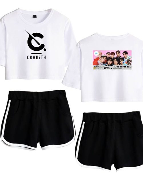 Cravity New Wave Tracksuit - White-Black