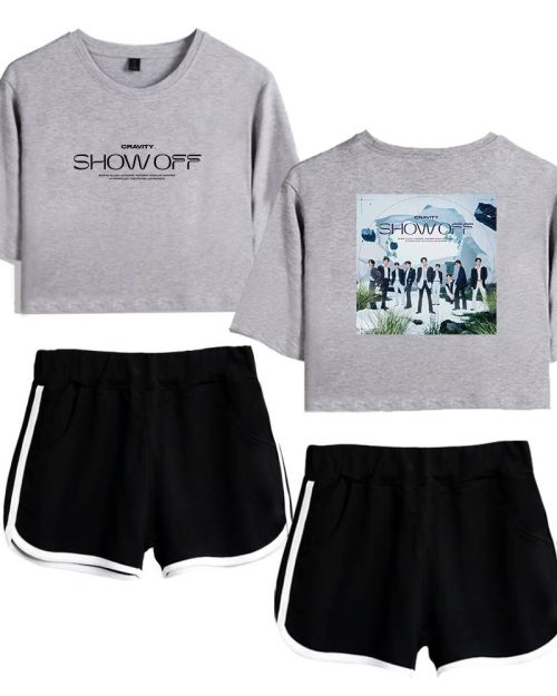 Cravity Show Off Tracksuit - Gray-Black